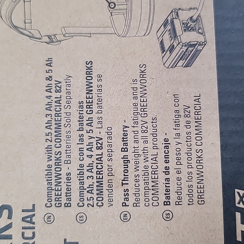 🛍️ Greenworks 82V Commercial Battery Waist Pack Harness - Picture 7 of 8